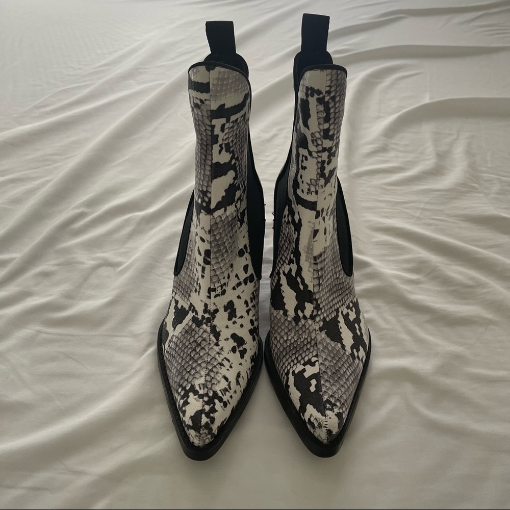 Zara Snake Print Boots